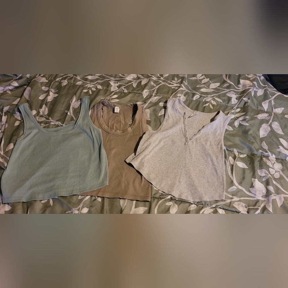 Women’s Ribbed Tank Top - Taupe